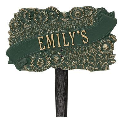 Personalized Sunflower Dedication Plaques